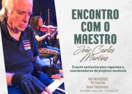 Maestro João Carlos Martins realiza encontro para inspirar regentes da região em Tambaú